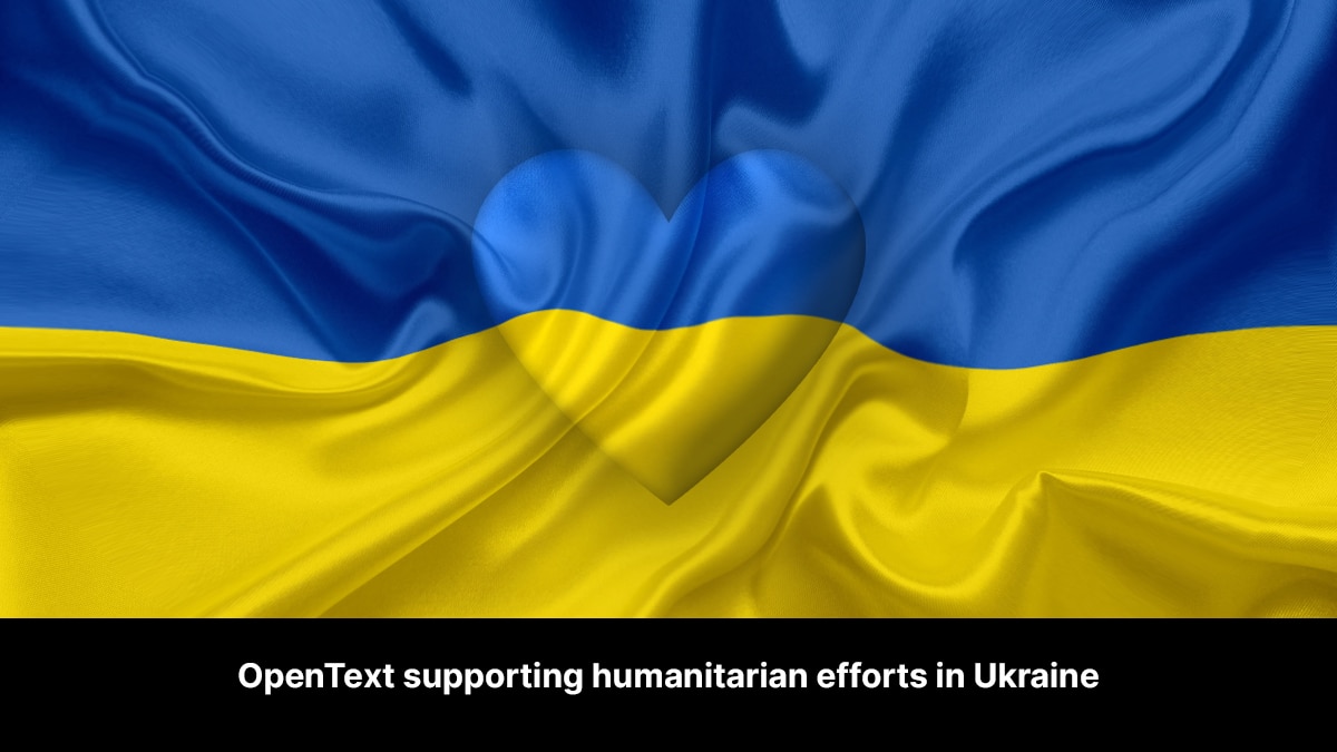OpenText unterstützt die humanitären Bemühungen in der Ukraine