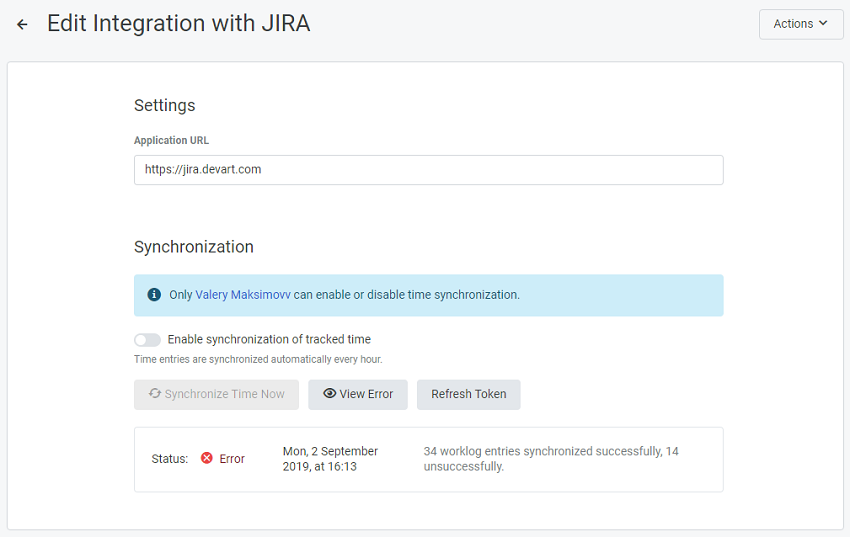 JiraServer Sync